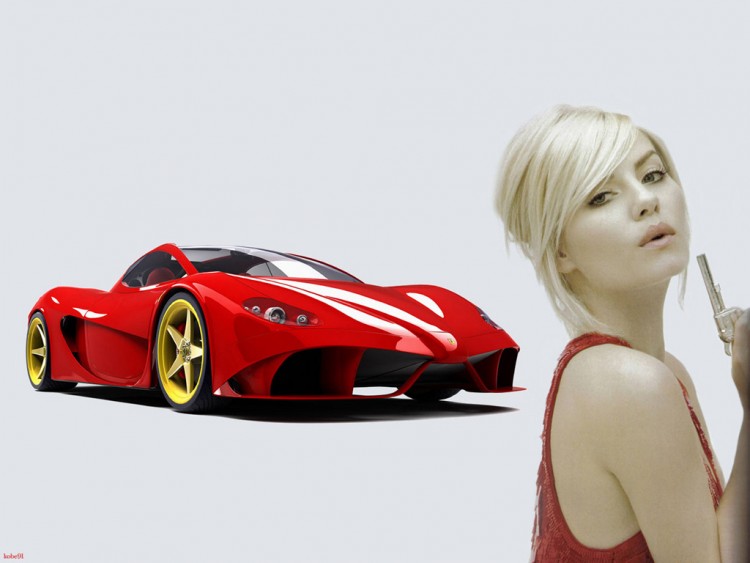 Fonds d'cran Clbrits Femme Elisha Cuthbert Elisha & Proto Ferrari