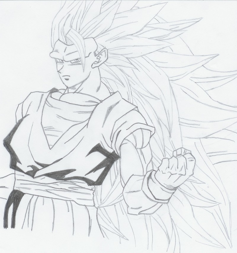 Wallpapers Art - Pencil Manga - Dragon Ball Z Sangoku