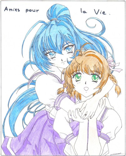 Fonds d'cran Art - Crayon Manga - Kimi Ga Nozomu Eien Amies pour la vie