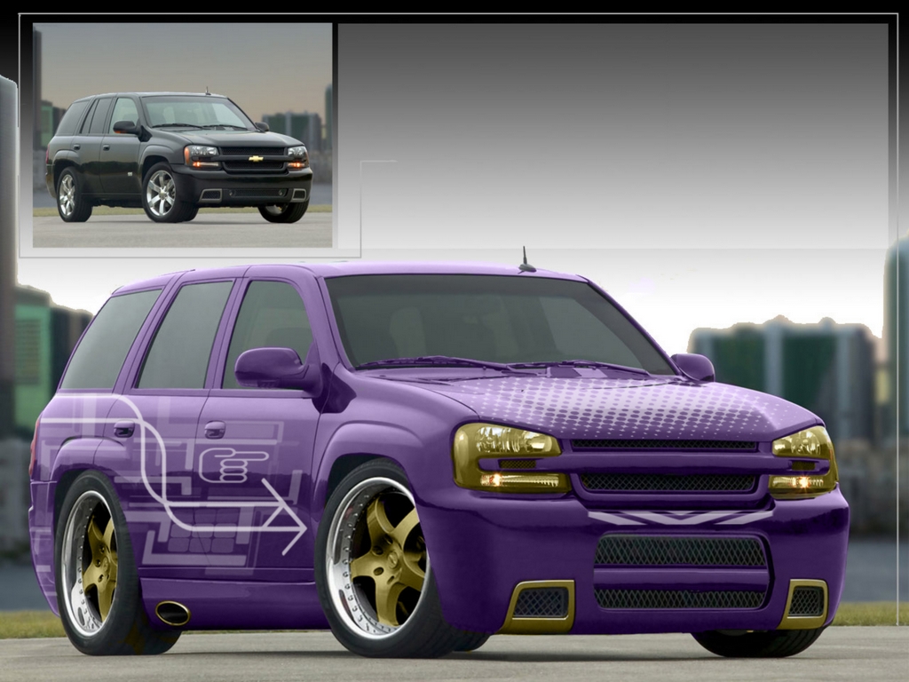 Fonds d'cran Voitures Tuning Chevy Trail blazer remix