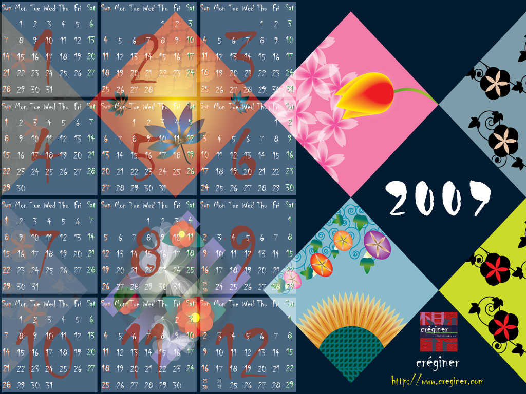 Fonds d'cran Art - Numrique Compositions 2D creginer fond d'ecran version calendrier 2007. vol1