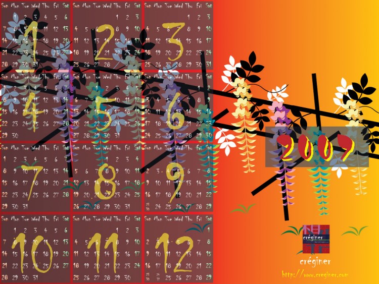 Fonds d'cran Art - Numrique Compositions 2D creginer fond d'ecran version calendrier 2007. vol2