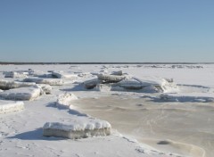 Fonds d'cran Nature Marche sur la glace en mouvement.