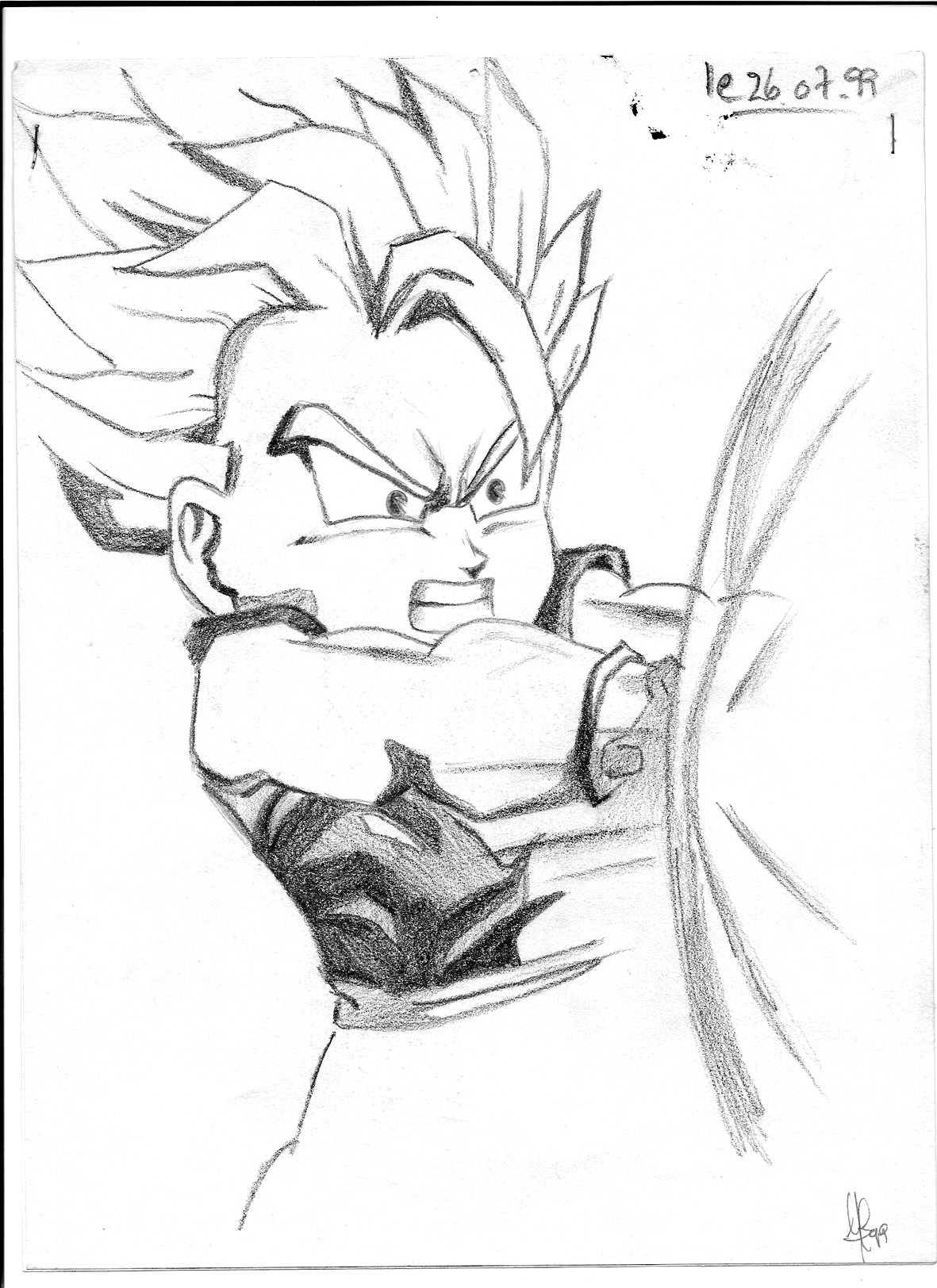 Fonds d'cran Art - Crayon Manga - Dragon Ball Z sangohan