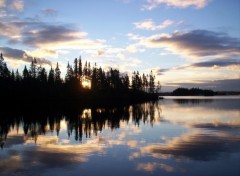 Fonds d'cran Nature lac canadien