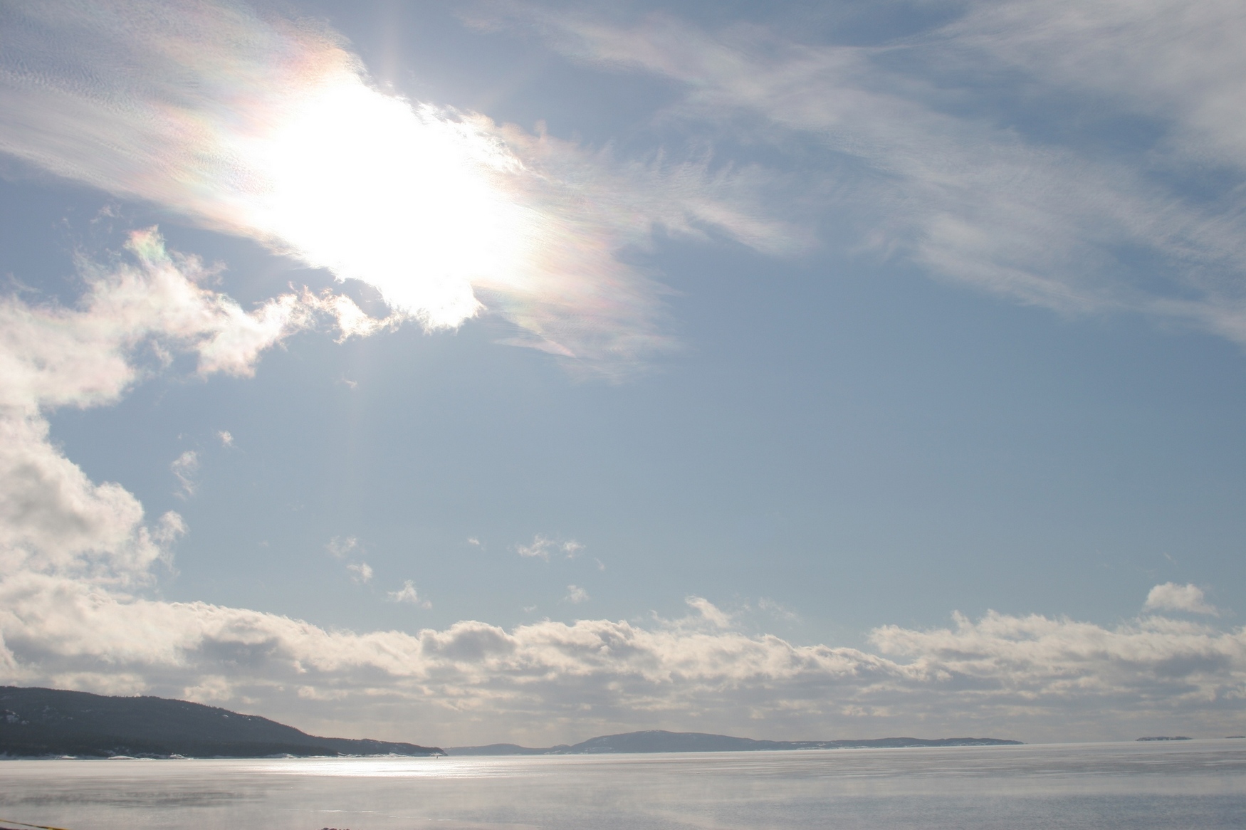 Fonds d'cran Nature Ciel - Nuages Soleil voil.