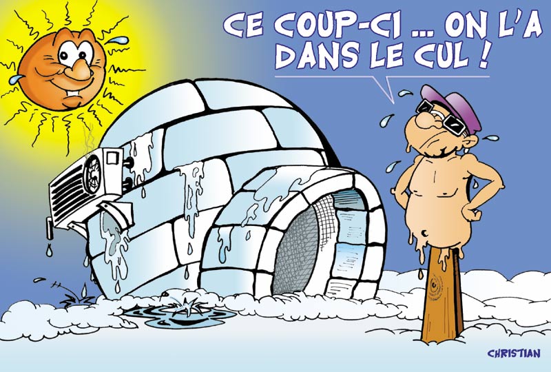 Fonds d'cran Humour Dessins Hiver doux, climat fou !