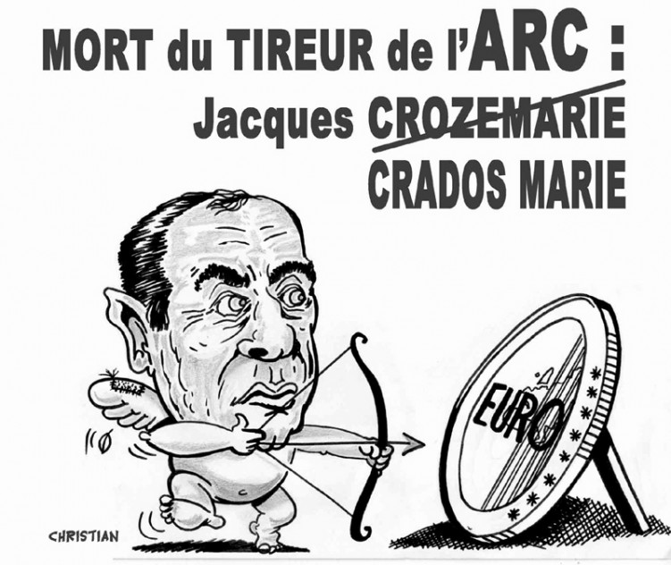 Fonds d'cran Humour Dessins Jacques CROZEMARIE, fondateur de l'ARC est mort ... Vive l'Arc !