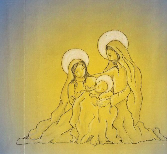 Fonds d'cran Art - Crayon Scnes religieuses nol