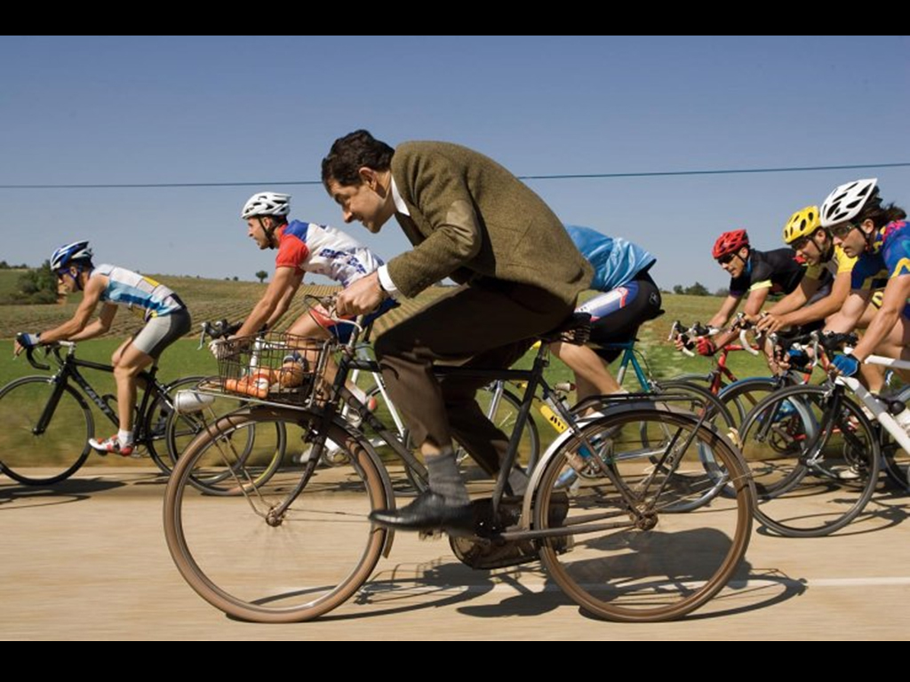 Wallpapers TV Soaps Mr.Bean Tour de france