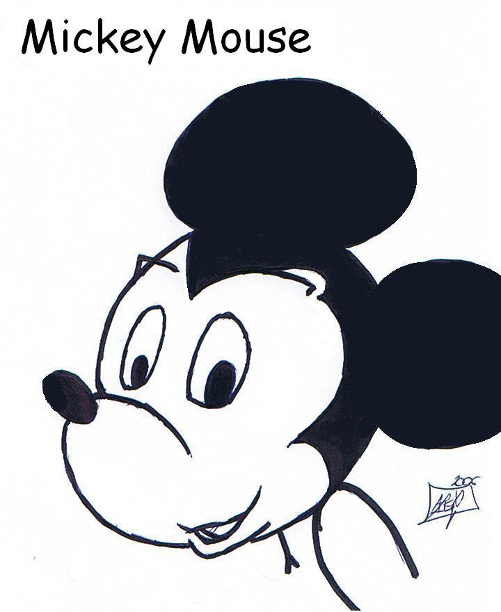 Wallpapers Art - Pencil Cartoons - Mickey mickey