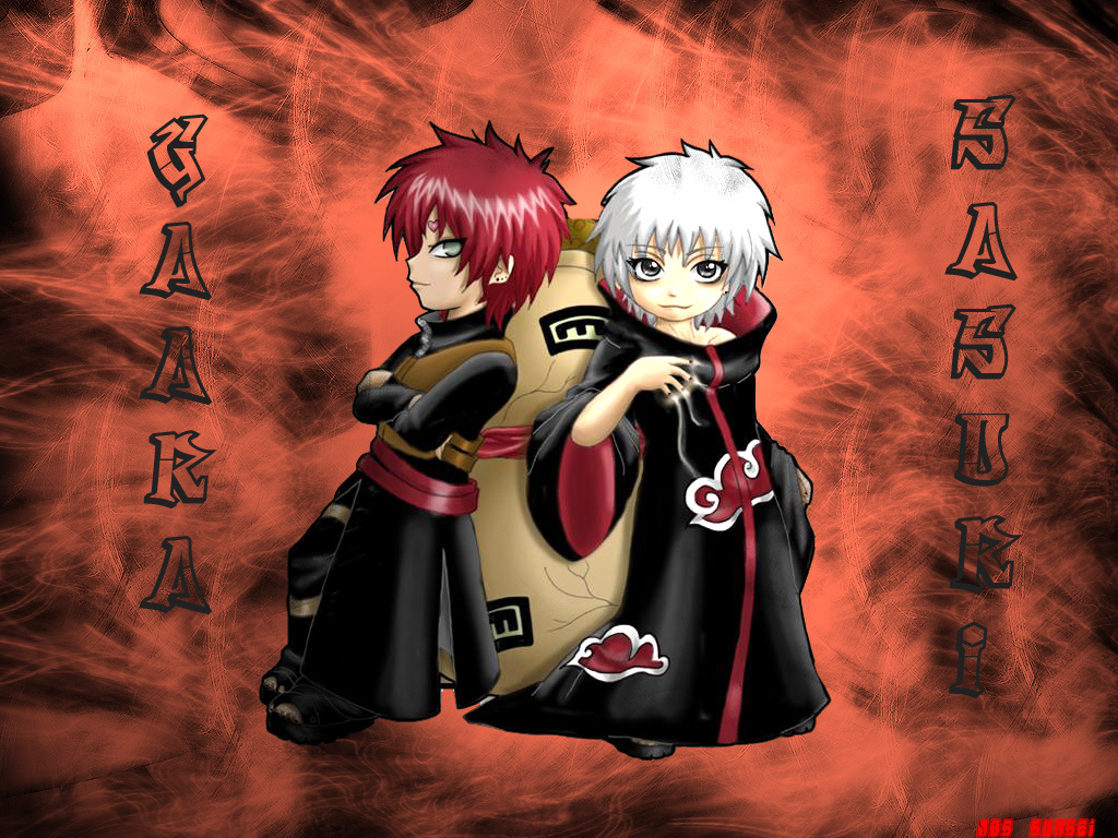 Fonds d'cran Manga Naruto gaara et sasori