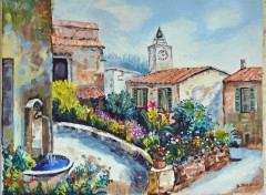 Fonds d'cran Art - Peinture Joli village