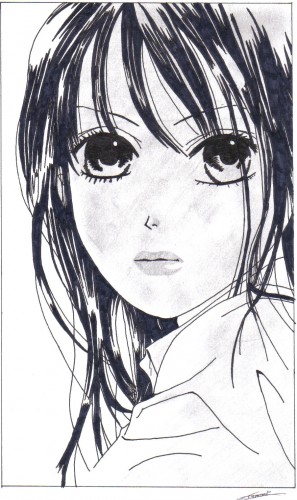 Wallpapers Art - Pencil Manga - Kare First Love Karin Karino