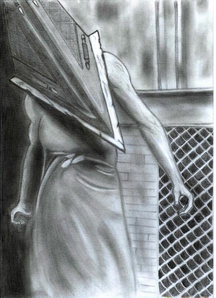 Wallpapers Art - Pencil Movies - TV Soaps Pyramid Head de Silent Hill