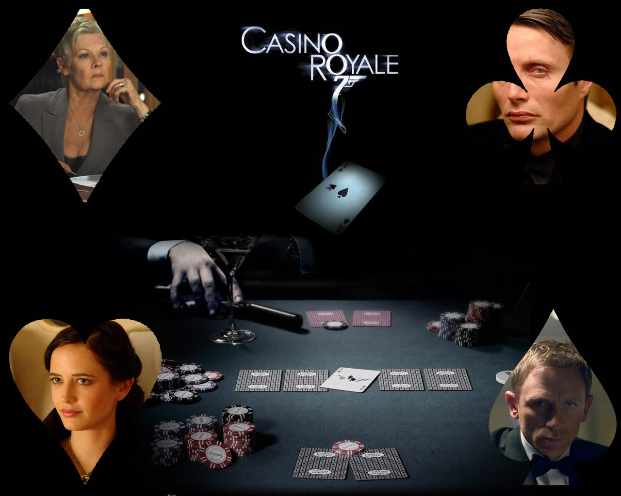 Wallpapers Movies 007 James Bond - Casino Royale Poker Bond