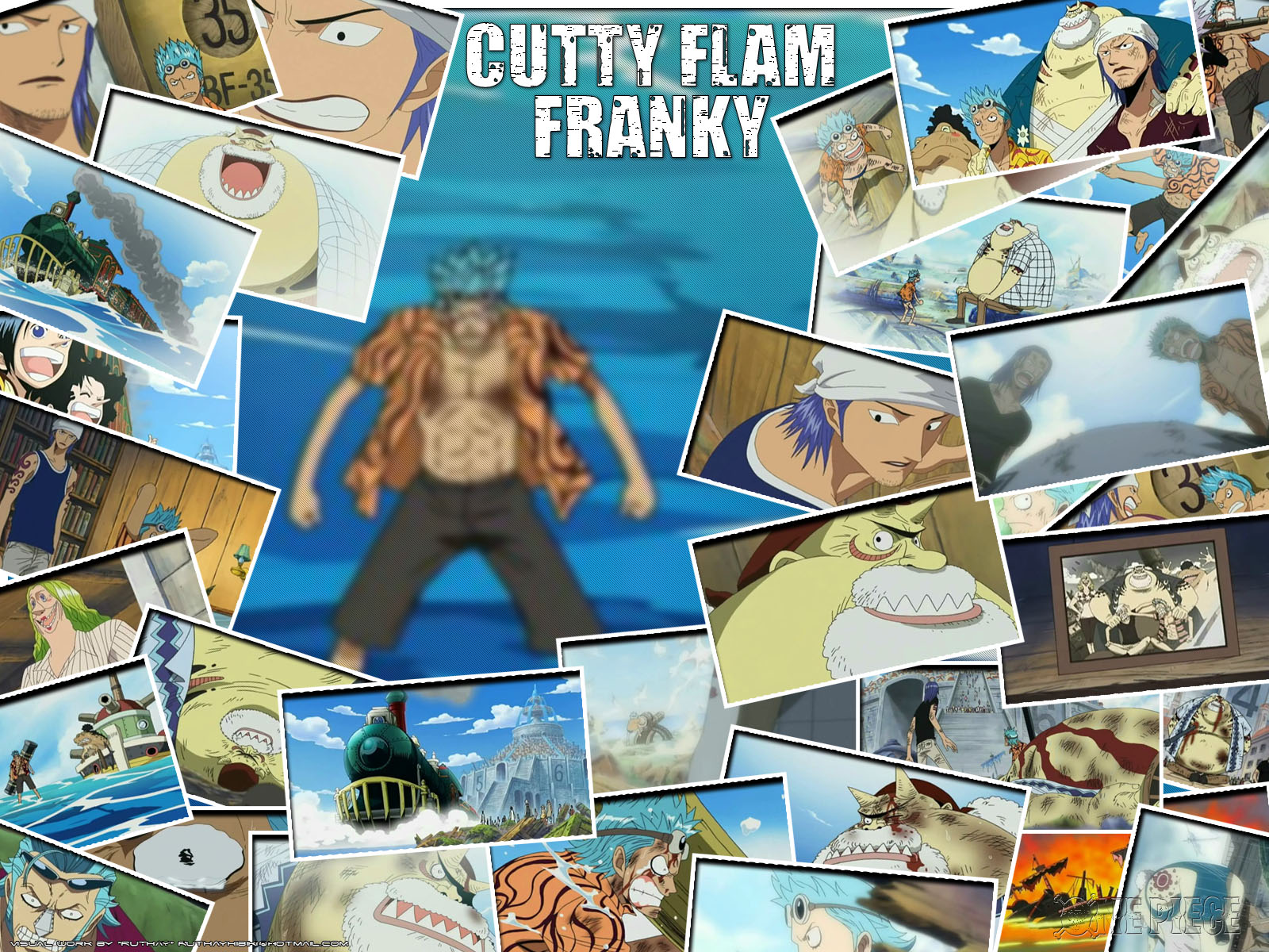 Fonds d'cran Manga One Piece Ruthay One Piece Cutty Flam Franky 01