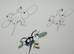 Wallpapers Art - Pencil No me moleste mosquito por favor