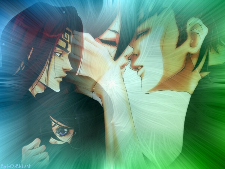 Fonds d'cran Manga Bleach Rukia et Renji