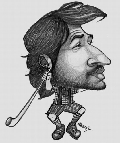 Wallpapers Art - Pencil Caricatures Edouard Baer