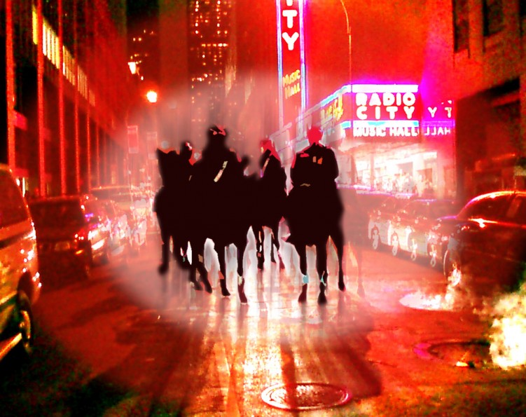 Fonds d'cran Art - Numrique Montages Black Riders Of New York