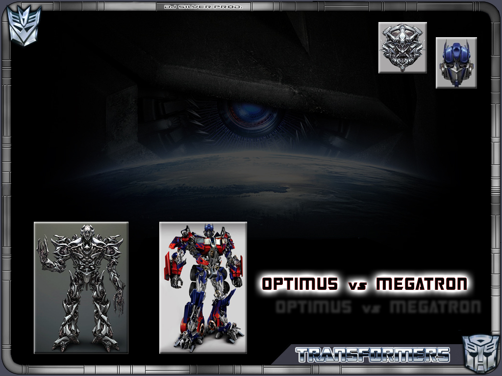 Fonds d'cran Cinma Transformers Optimus vs Megatron