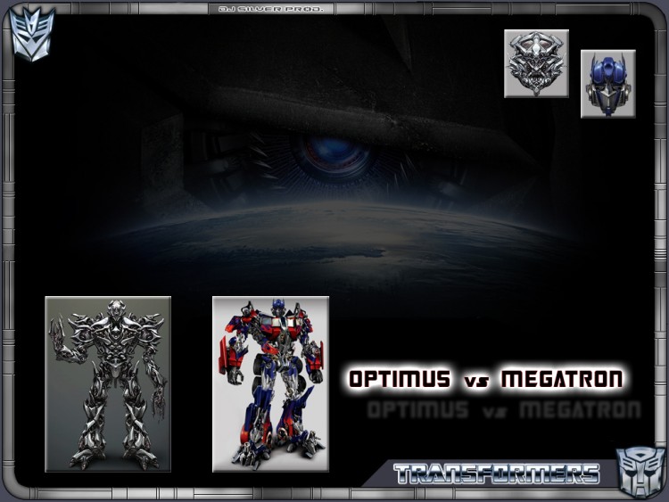 Fonds d'cran Cinma Transformers Optimus vs Megatron