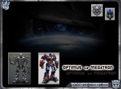 Fonds d'cran Cinma Optimus vs Megatron