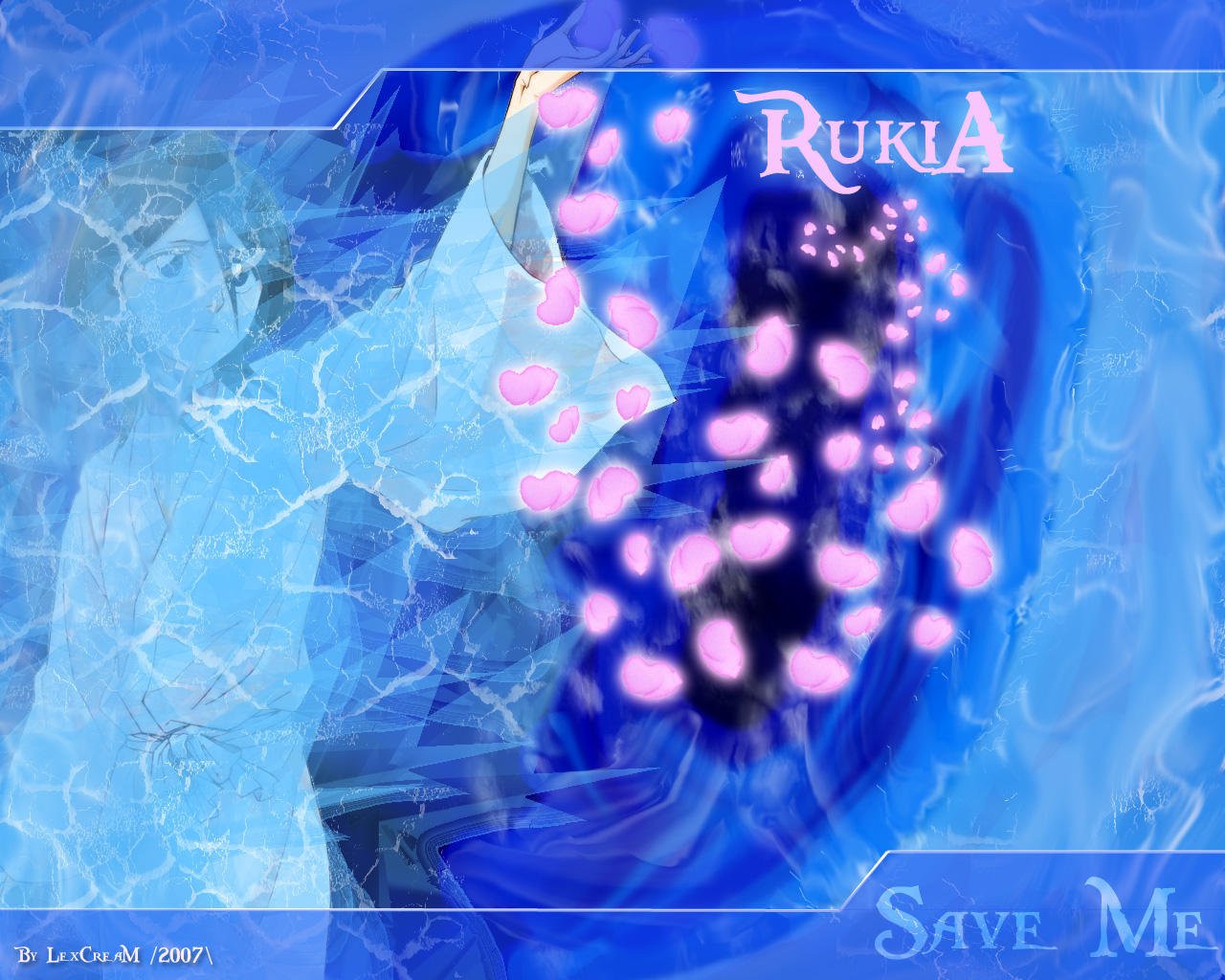 Wallpapers Manga Bleach RuKia_SaVe_Me