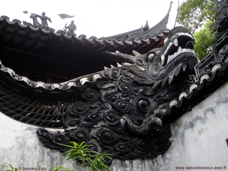 Wallpapers Trips : Asia China Dragon dans un jardin de Shanghai (Chine)