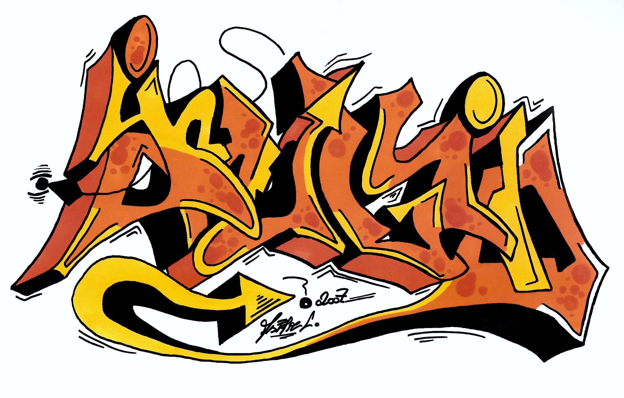 Fonds d'cran Art - Peinture Graffitis Julia