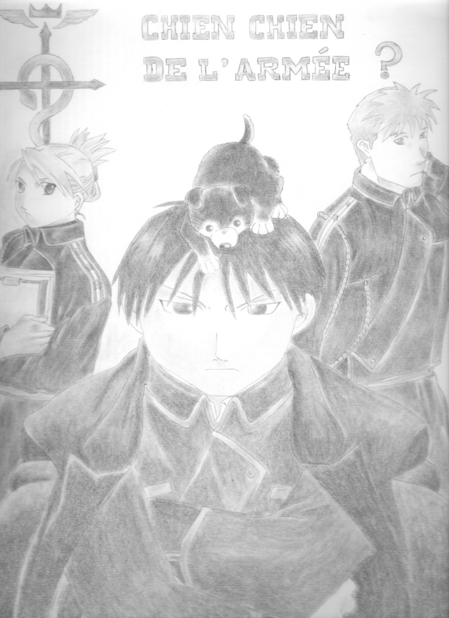 Fonds d'cran Art - Crayon Manga - Fullmetal Alchemist Chien chien de l'arme?