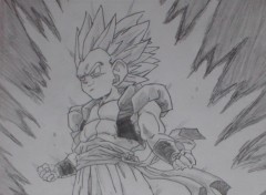 Fonds d'cran Art - Crayon Gotenks Super Sayen