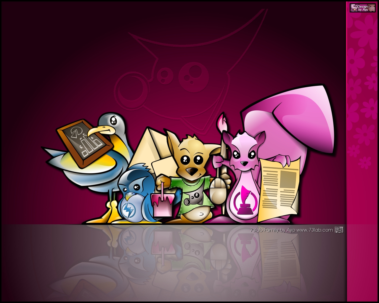 Wallpapers Computers Linux Des mascottes pour des logiciels libres