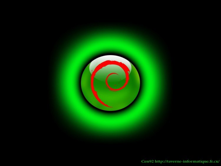 Fonds d'cran Informatique Linux Lueur Debian