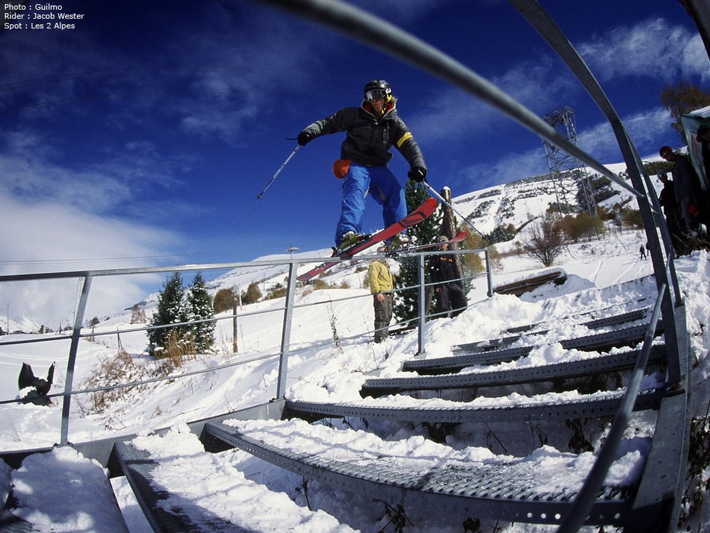 Fonds d'cran Sports - Loisirs Ski Rail