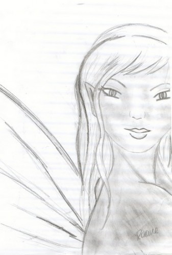 Wallpapers Art - Pencil Fantasy - Fairies Elfe