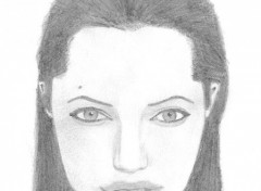 Wallpapers Art - Pencil Angelina Jolie