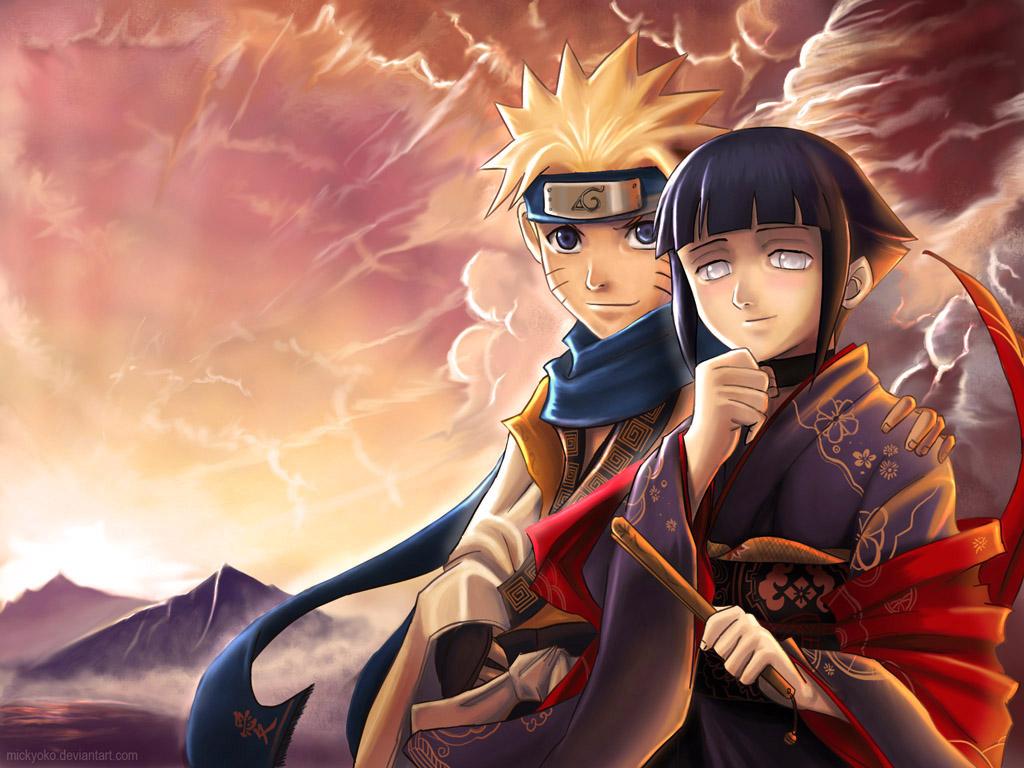 Fonds d'cran Manga Naruto Hinata & Naruto