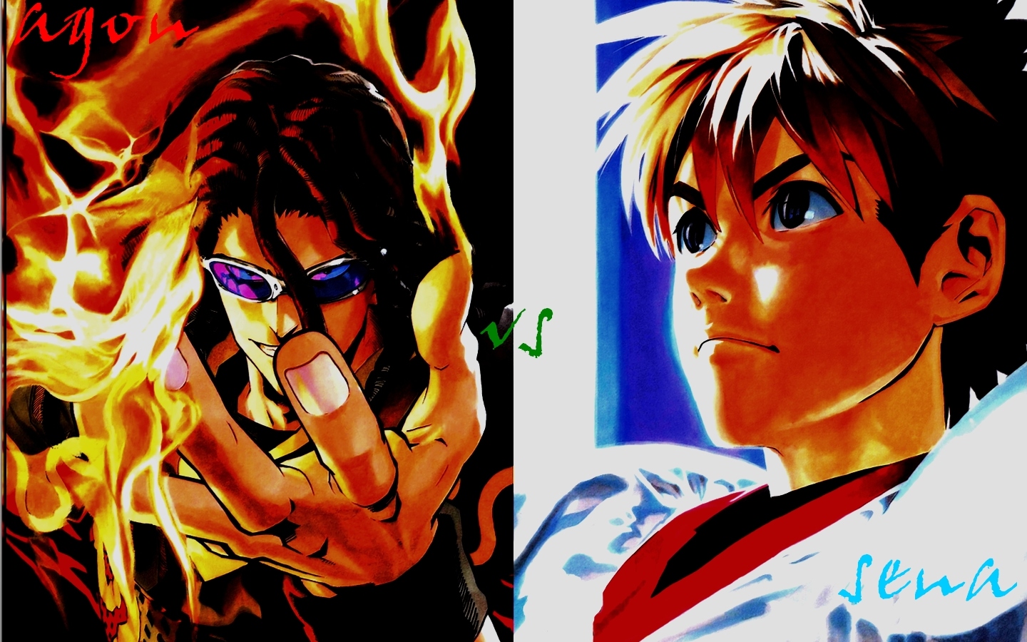 Fonds d'cran Manga Eyeshield21 agon/sena