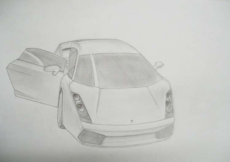 Wallpapers Art - Pencil Cars and motorbikes Lamborgini Gallardo by mee