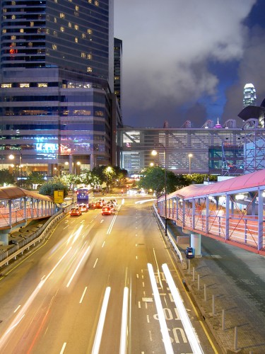 Fonds d'cran Voyages : Asie Hong Kong Hong Kong night traffic