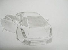 Drawings and art Art - Pencil Lamborgini Gallardo by mee