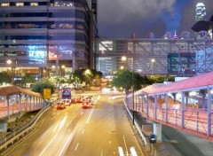 Fonds d'cran Voyages : Asie Hong Kong night traffic