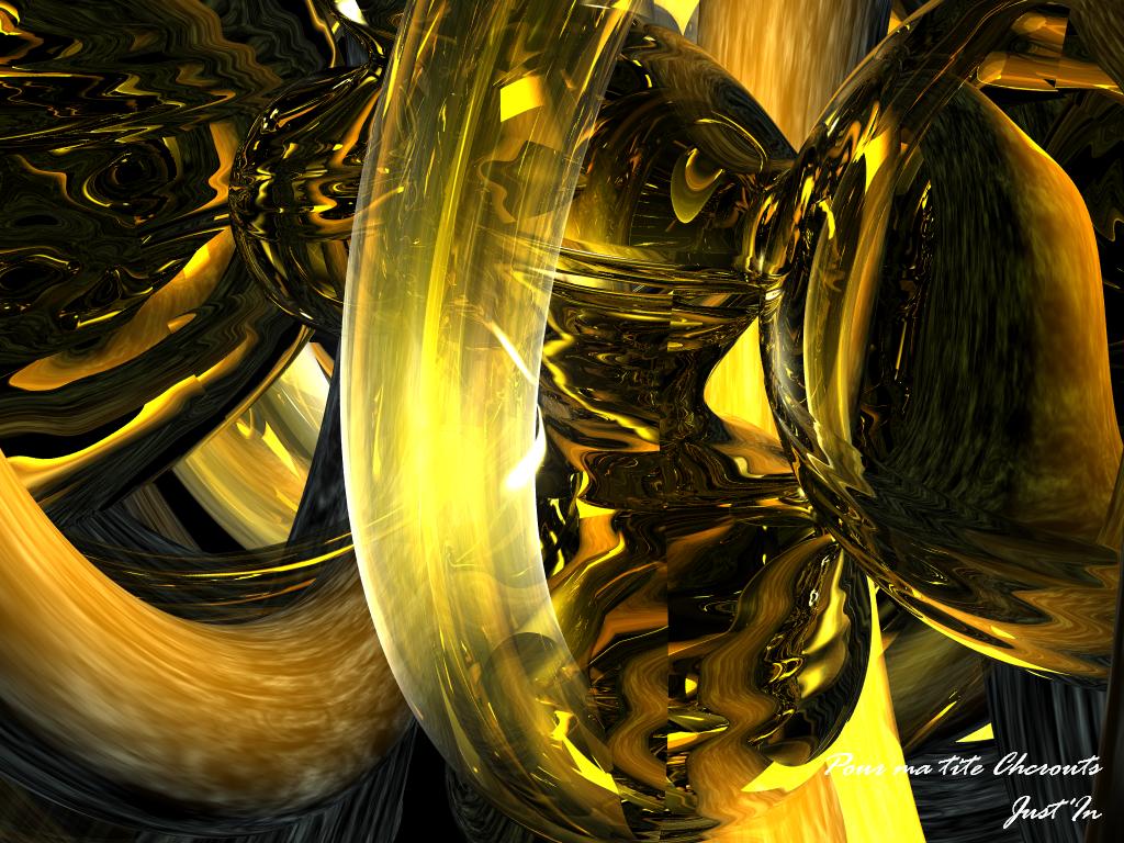 Fonds d'cran Art - Numrique 3D - Bryce dark yellow