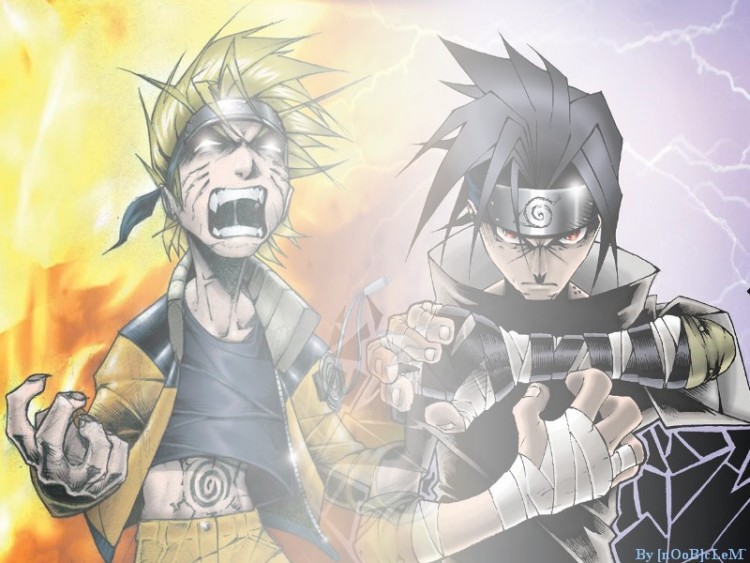 Wallpapers Manga Naruto Naruto VS Sasuke