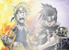 Wallpapers Manga Naruto VS Sasuke