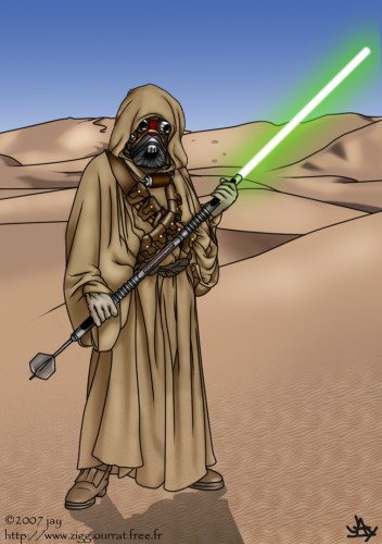 Wallpapers Fantasy and Science Fiction Star Wars jedi master tusken