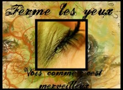 Fonds d'cran Art - Numrique Ferme les yeux