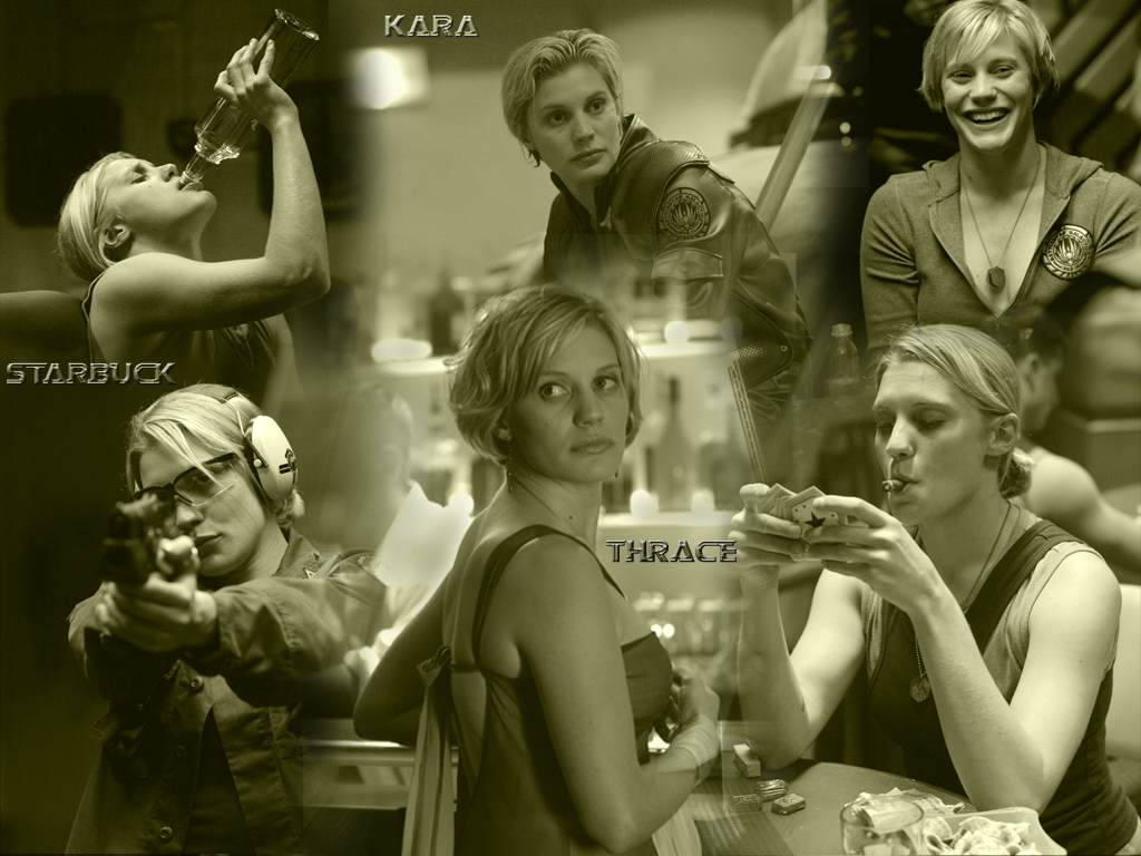 Wallpapers TV Soaps Battlestar Galactica BSG Kara Thrace